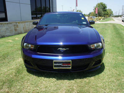 ford mustang 2012 blue coupe gasoline 6 cylinders rear wheel drive automatic 76087