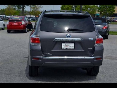 toyota highlander hybrid 2012 dk  gray suv 2012 toyota highlander hybrid limit 6 cylinders cont  variable trans  46219