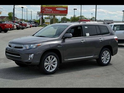 toyota highlander hybrid 2012 dk  gray suv 2012 toyota highlander hybrid limit 6 cylinders cont  variable trans  46219