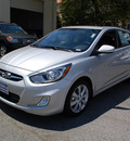 hyundai accent 2013 silver hatchback se gasoline 4 cylinders front wheel drive automatic 94010