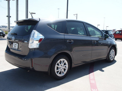 toyota prius v 2012 gray wagon three hybrid 4 cylinders front wheel drive automatic 76011
