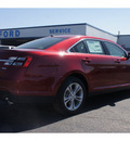 ford taurus 2013 red sedan sel gasoline 6 cylinders front wheel drive automatic 79045