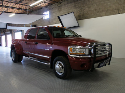 dodge ram pickup 3500 2006 red laramie diesel 6 cylinders 4 wheel drive automatic 75219