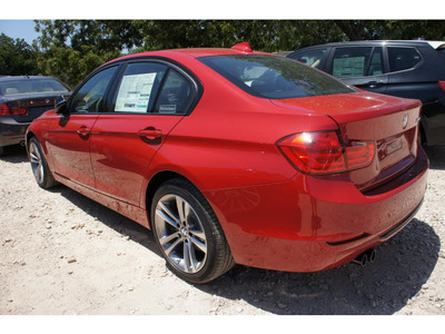 bmw 328i 2013 red sedan gasoline 4 cylinders rear wheel drive automatic 78729