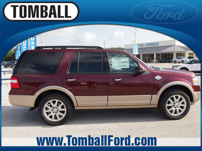 ford expedition 2012 autumn red suv xlt flex fuel 8 cylinders 2 wheel drive automatic 77375