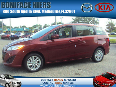 mazda mazda5 2012 dk  red wagon sport gasoline 4 cylinders front wheel drive automatic 32901