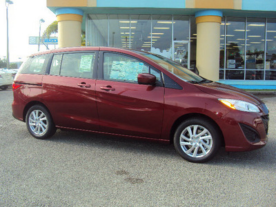 mazda mazda5 2012 dk  red wagon sport gasoline 4 cylinders front wheel drive automatic 32901