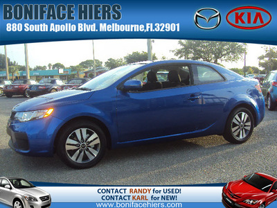 kia forte 2013 corsa blue coupe ex gasoline 4 cylinders front wheel drive 6 speed manual 32901