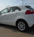 kia rio5 2013 white hatchback ex gasoline 4 cylinders front wheel drive automatic 77034