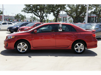 toyota corolla 2012 red sedan s gasoline 4 cylinders front wheel drive automatic 78232