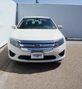 ford fusion 2012 white sedan se gasoline 4 cylinders front wheel drive automatic 75235