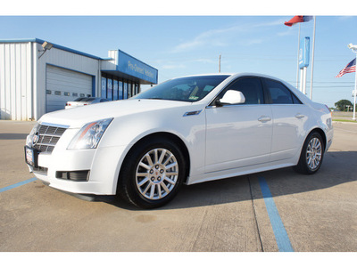 cadillac cts 2010 white sedan 3 0l v6 luxury gasoline 6 cylinders rear wheel drive automatic 77034