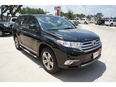 toyota highlander 2012 black suv limited gasoline 6 cylinders front wheel drive automatic 78232