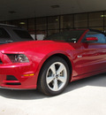 ford mustang 2013 red gt premium gasoline 8 cylinders rear wheel drive automatic 77505