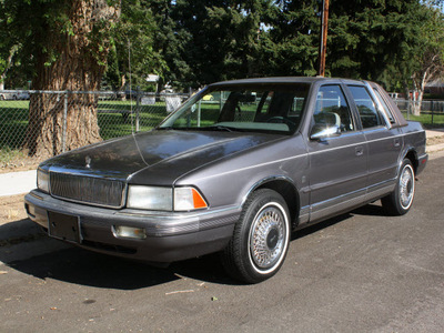 chrysler le baron 1991 dk  gray sedan v6 automatic 80110