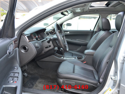 chevrolet impala 2012 silver sedan ltz flex fuel 6 cylinders front wheel drive automatic 76051