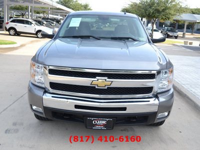 chevrolet silverado 1500 2009 gray pickup truck lt flex fuel 8 cylinders 2 wheel drive automatic 76051