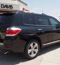 toyota highlander 2012 black suv limited 6 cylinders automatic 76011