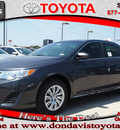 toyota camry 2012 gray sedan le 4 cylinders automatic 76011