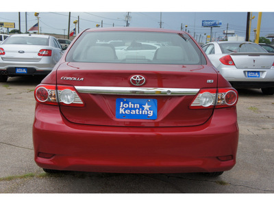 toyota corolla 2011 red sedan le gasoline 4 cylinders front wheel drive automatic with overdrive 77532