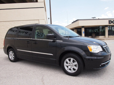 chrysler town and country 2012 black van touring flex fuel 6 cylinders front wheel drive automatic 76011