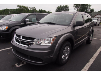 dodge journey 2012 gray american value package gasoline 4 cylinders front wheel drive 4 speed automatic 07730