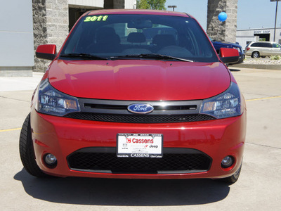 ford focus 2011 dk  red sedan sport ses gasoline 4 cylinders front wheel drive automatic 62034