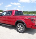 ford f 150 2012 red fx4 flex fuel 8 cylinders 4 wheel drive shiftable automatic 77388