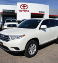 toyota highlander 2012 blizz pear suv gasoline 6 cylinders front wheel drive automatic 76087