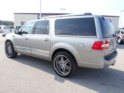 lincoln navigator l 2008 silver suv gasoline 8 cylinders rear wheel drive automatic 77388