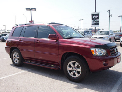 toyota highlander 2007 red suv gasoline 6 cylinders front wheel drive automatic with overdrive 76011