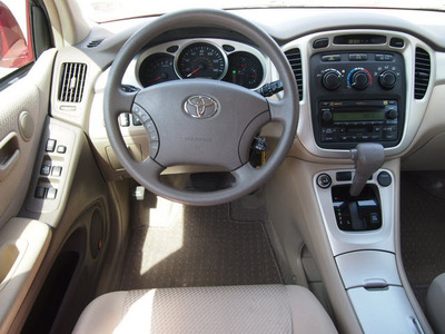 toyota highlander 2007 red suv gasoline 6 cylinders front wheel drive automatic with overdrive 76011