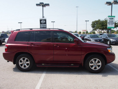 toyota highlander 2007 red suv gasoline 6 cylinders front wheel drive automatic with overdrive 76011