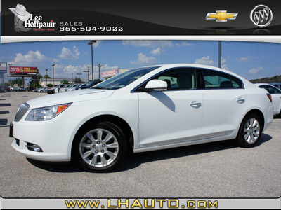 buick lacrosse 2012 white sedan leather gasoline 4 cylinders front wheel drive automatic 78654