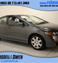 honda civic 2010 dk  gray sedan lx gasoline 4 cylinders front wheel drive automatic 77025