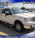 ford f 150 2008 white lariat flex fuel 8 cylinders 4 wheel drive 4 speed automatic 75041