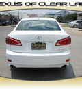 lexus is 250 2012 white sedan gasoline 6 cylinders rear wheel drive automatic 77546