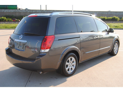nissan quest 2007 gray van 3 5 sl gasoline 6 cylinders front wheel drive automatic with overdrive 77065