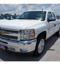 chevrolet silverado 1500 2012 white pickup truck flex fuel 8 cylinders 2 wheel drive 6 spd auto,elec cntlled t 77090