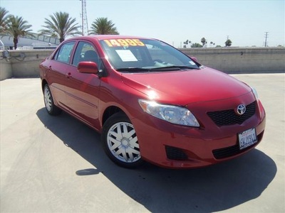 toyota corolla 2010 red sedan gasoline 4 cylinders front wheel drive automatic 90241
