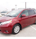 toyota sienna 2012 dk  red van xle 8 passenger gasoline 6 cylinders front wheel drive automatic 77074
