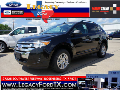 ford edge 2013 black suv se gasoline 6 cylinders front wheel drive shiftable automatic 77471