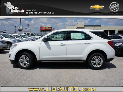 chevrolet equinox 2012 white ls flex fuel 4 cylinders front wheel drive automatic 78654