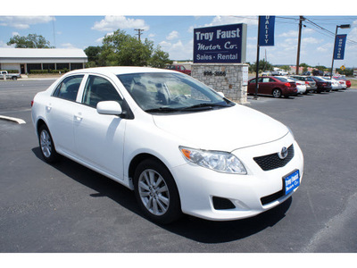 toyota corolla 2010 white sedan le gasoline 4 cylinders front wheel drive automatic 78028