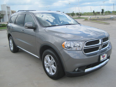 dodge durango 2011 dk  gray suv crew gasoline 6 cylinders rear wheel drive automatic 77578