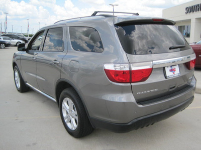 dodge durango 2011 dk  gray suv crew gasoline 6 cylinders rear wheel drive automatic 77578