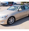 hyundai genesis 2012 beige sedan 3 8l v6 gasoline 6 cylinders rear wheel drive automatic 77074