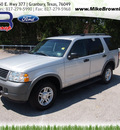 ford explorer 2002 silver suv xls gasoline 6 cylinders rear wheel drive automatic 76049