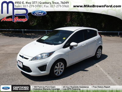 ford fiesta 2011 white hatchback se gasoline 4 cylinders front wheel drive automatic 76049