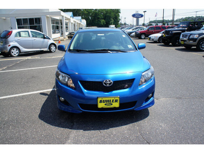 toyota corolla 2010 blue streak sedan s gasoline 4 cylinders front wheel drive automatic 07724